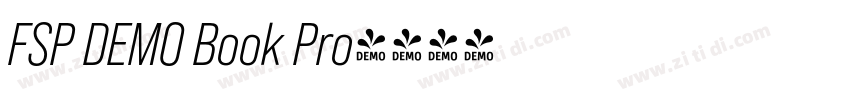 FSP DEMO Book Pro字体转换 FSP DEMO Book Pro字体转换